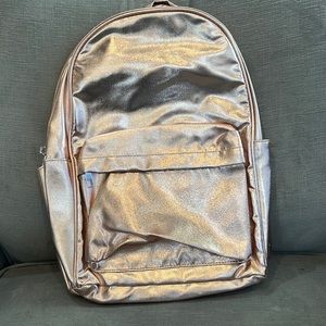 Pottery Barn Kids, Monique Lhuillier Rose Gold Metallic Backpack NWT! Tres Chic!